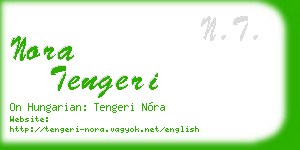 nora tengeri business card